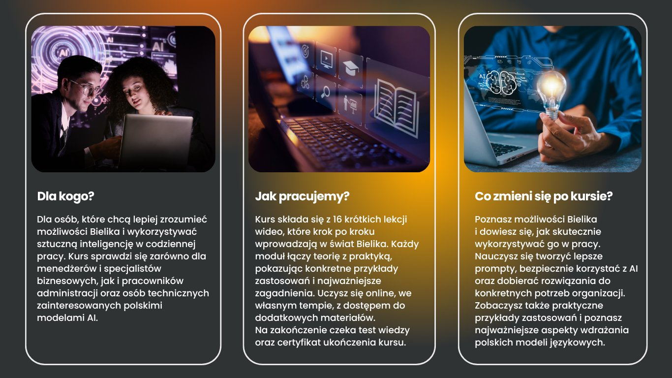 bielik ai - dla kogo, jak pracujemy, co zmieni się po kursie