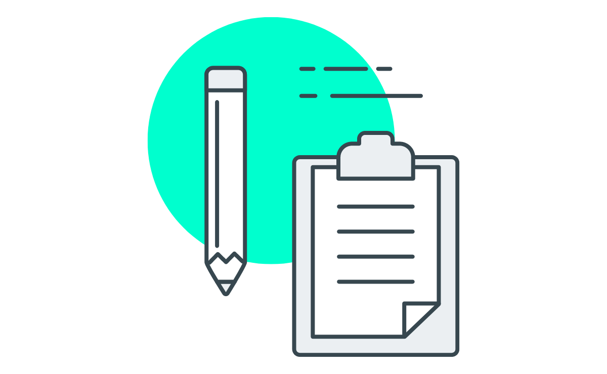 ikona - notes i ołówek